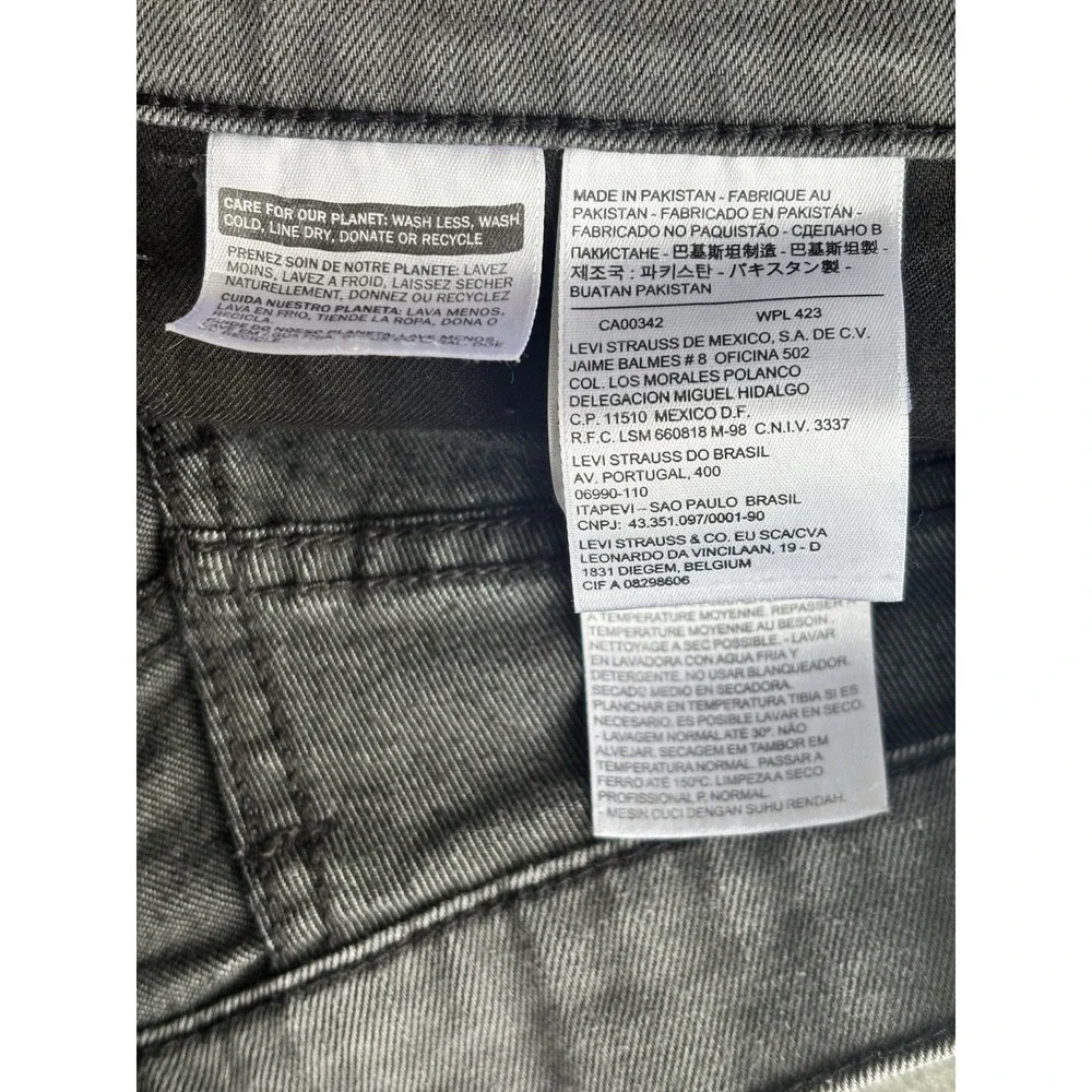 Men's Levi's 511 Slim Fit Jeans Stretch GraySize 34X30 Denim Streetwear